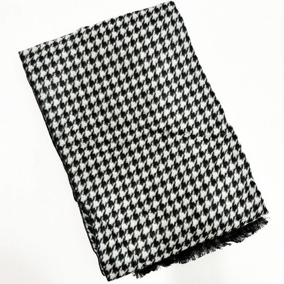 MEN SCARF WINTER 100% VISCOSEGREY BLACK PRINT DESIGN BRAND NEW - Picture 1 of 5